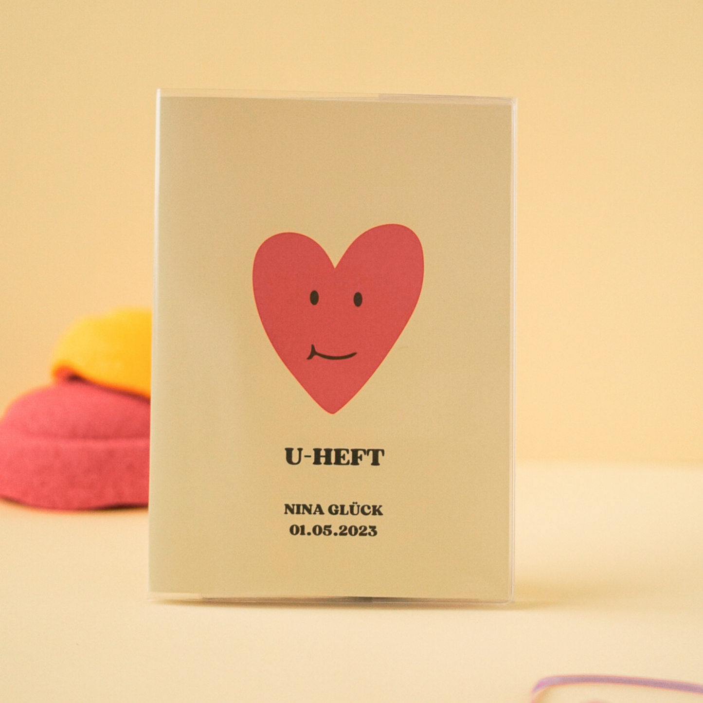 U-Heft Hülle Herzgesicht