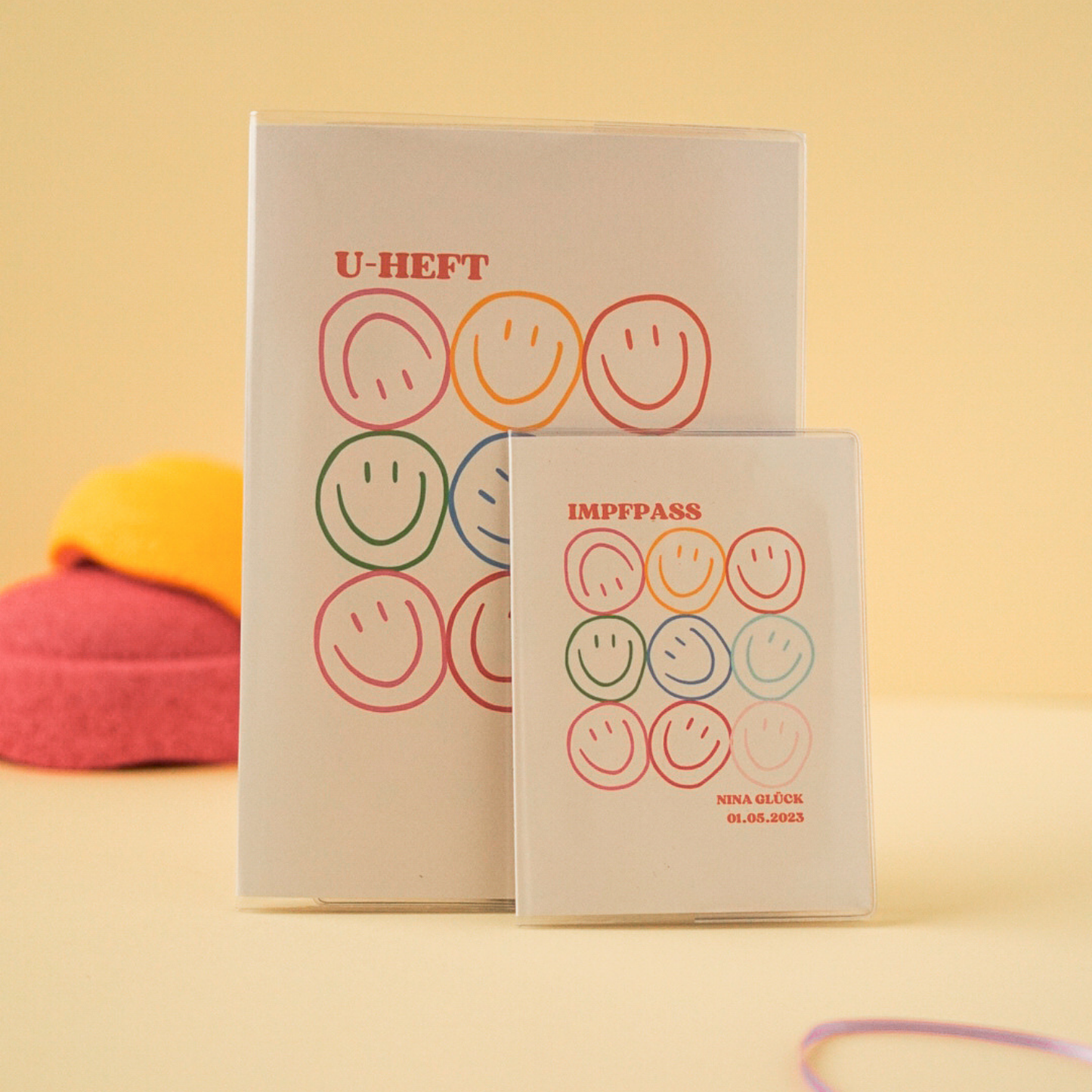 U-Heft Hülle Smiley