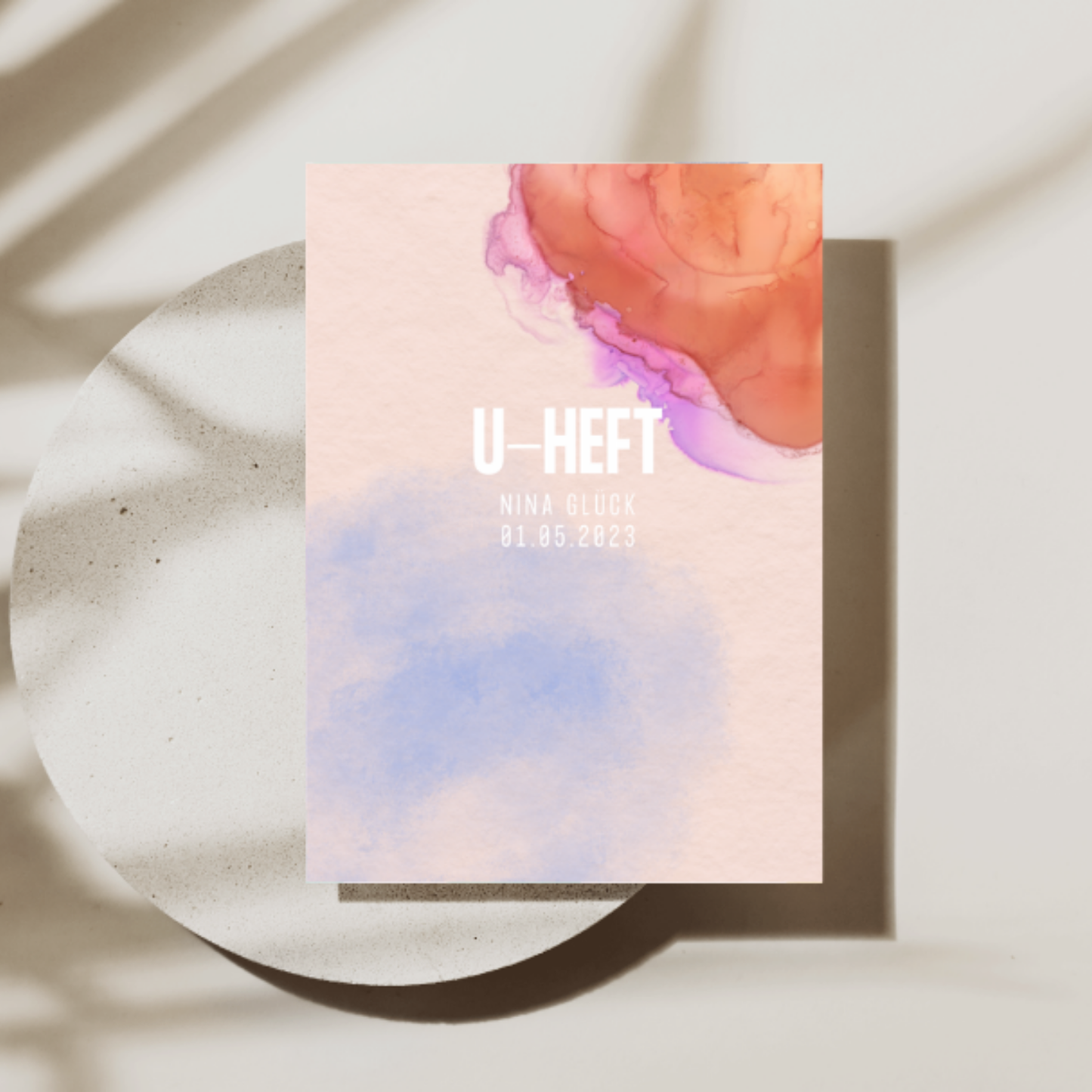 U-Heft Hülle Aquarell