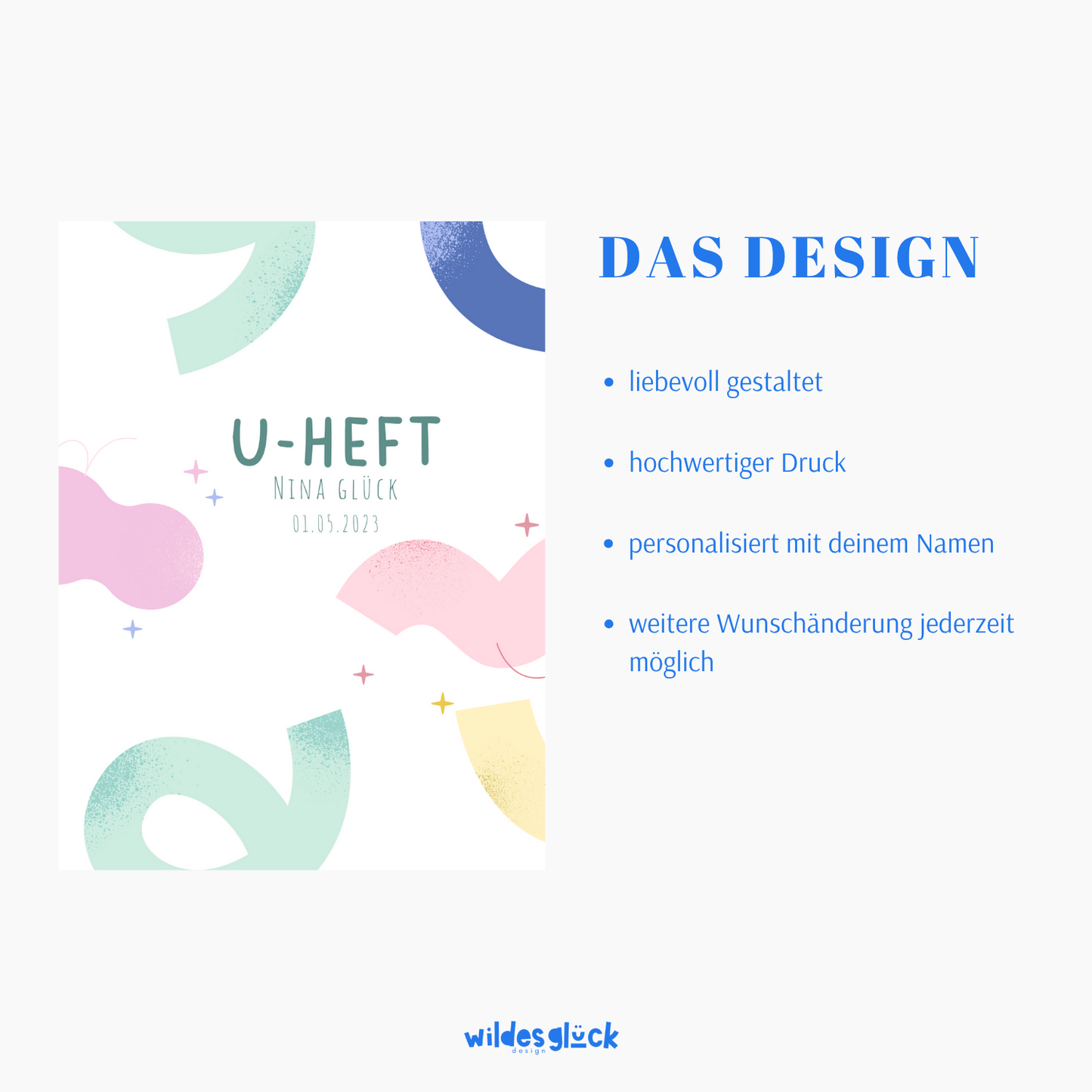 U-Heft Hülle Bunt