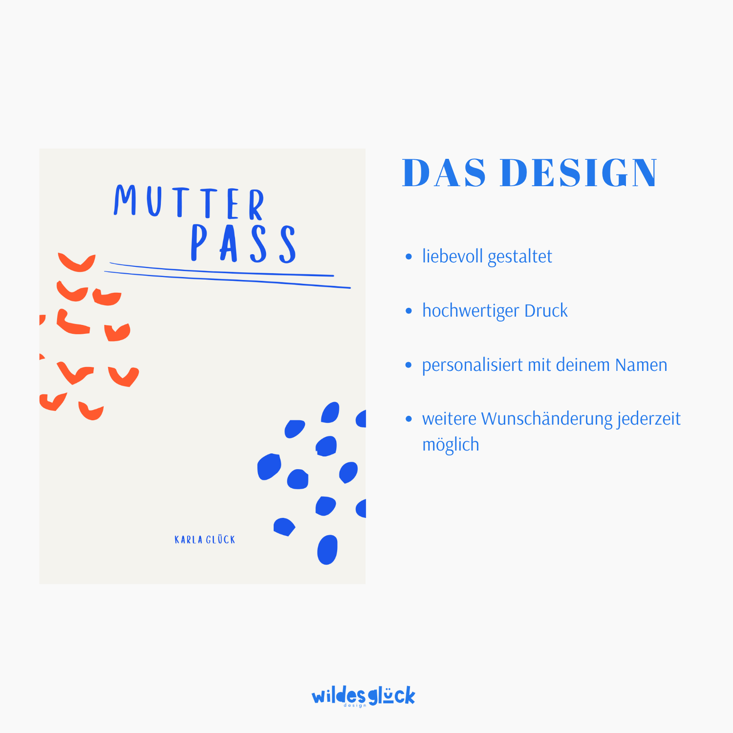 Mutterpasshülle Punkte