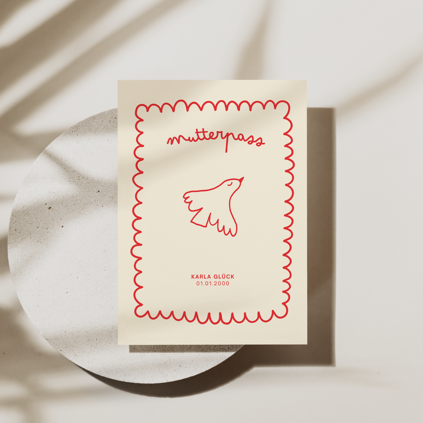 Mutterpasshülle Vogel