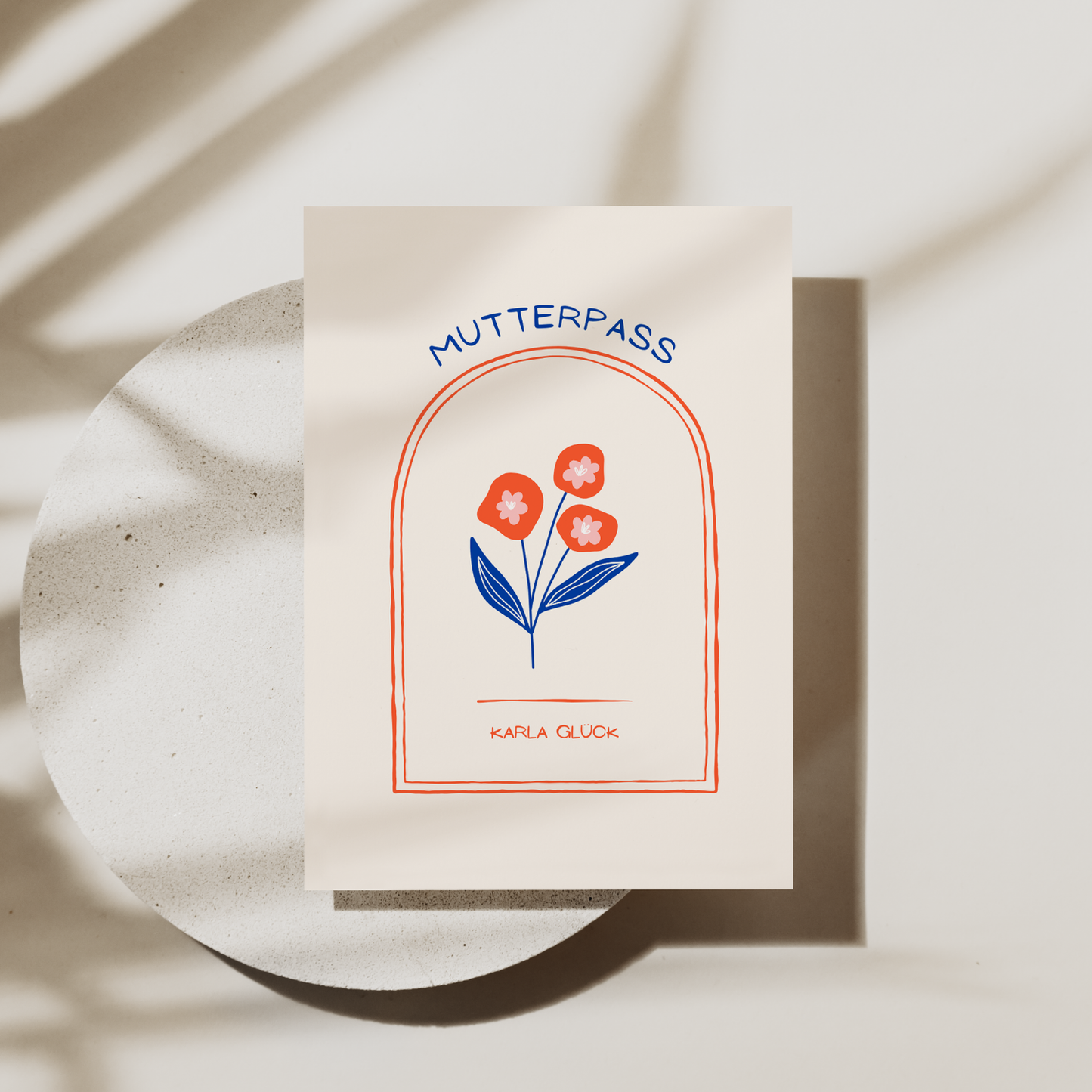 Mutterpasshülle Blume