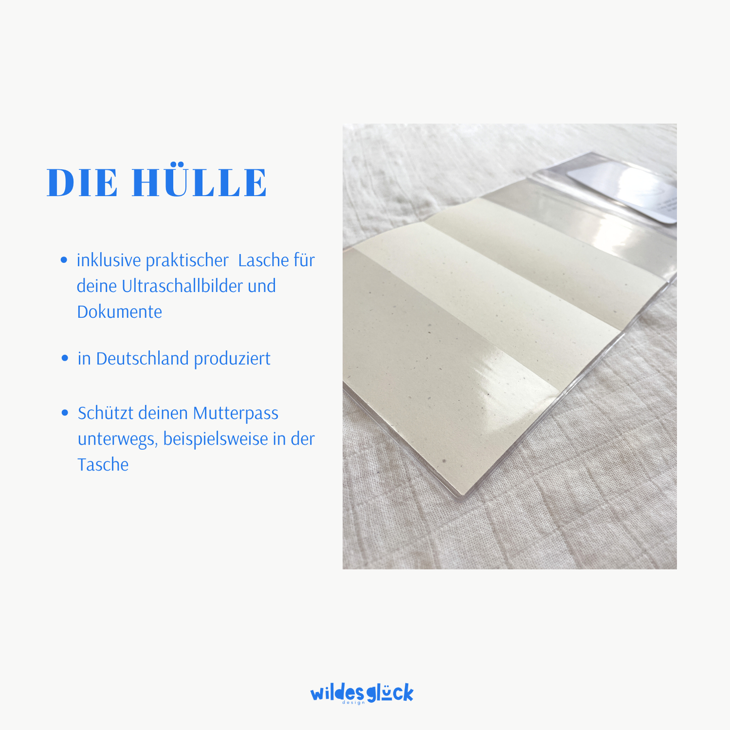 Mutterpasshülle Streifen