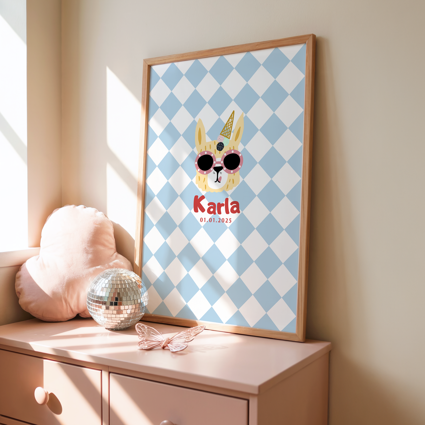 Kinderposter Name Cool Cat