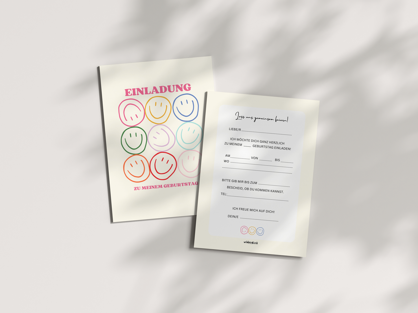 Einladungskarten Kindergeburtstag | Smiley