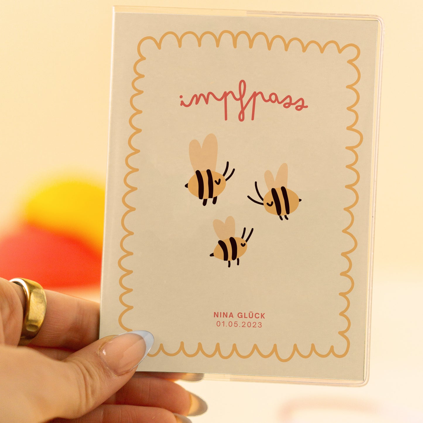 Impfpasshülle Hummel