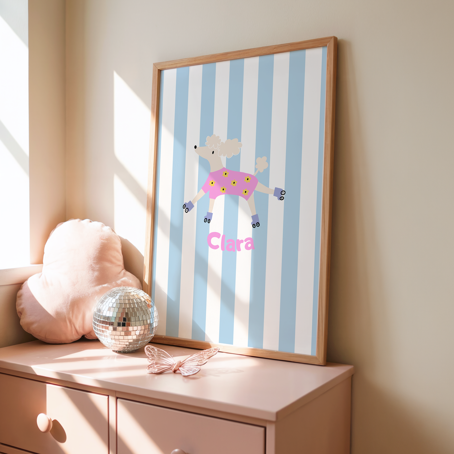 Kinderposter Name Pudel