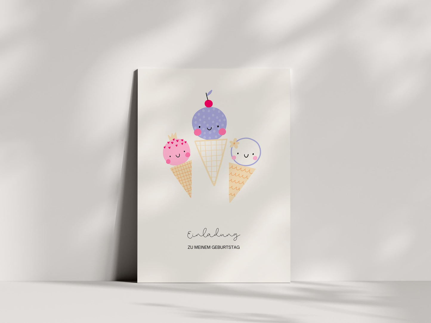 Einladungskarten Kindergeburtstag | Eis