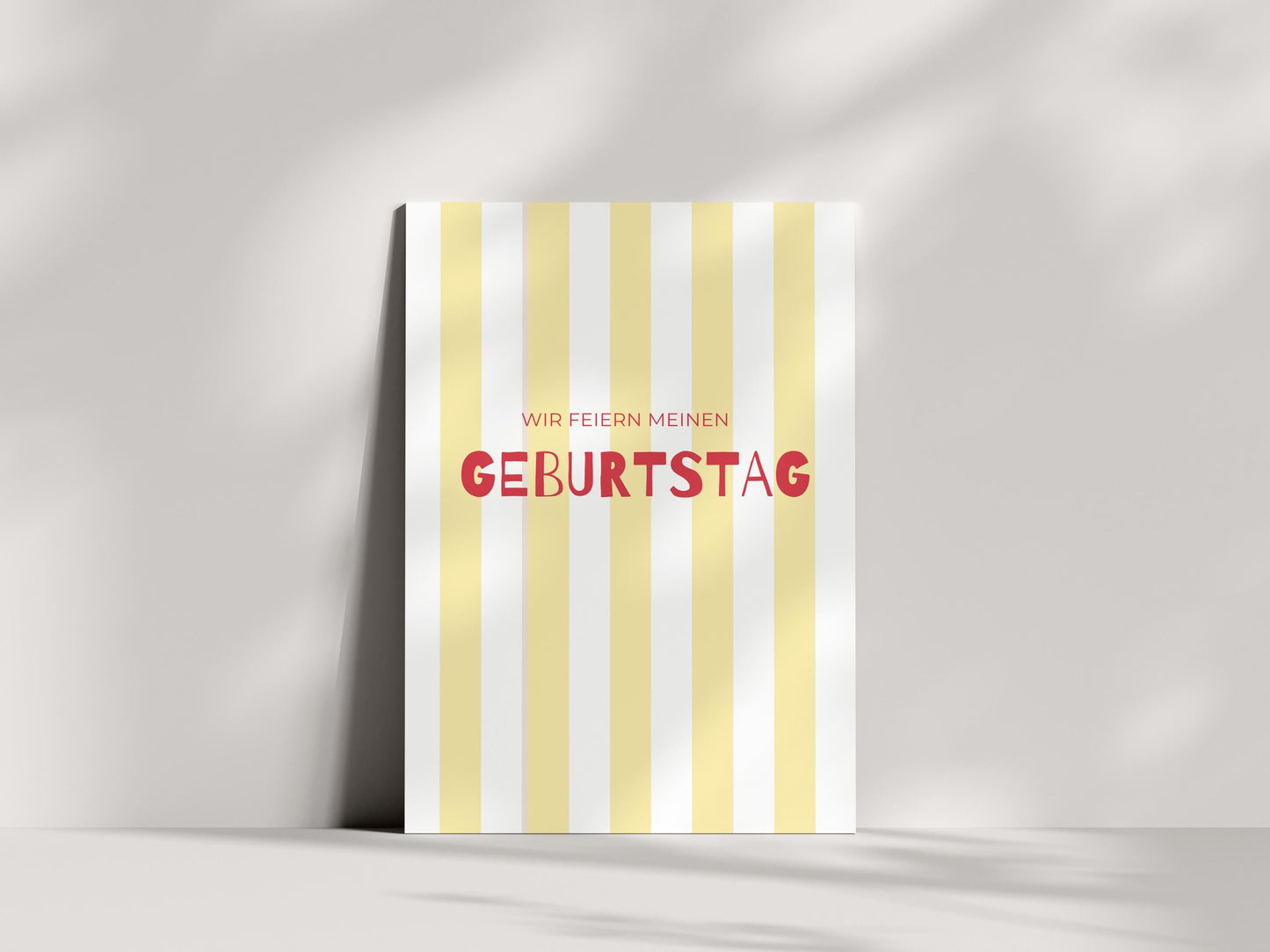 Einladungskarten Kindergeburtstag | Streifen