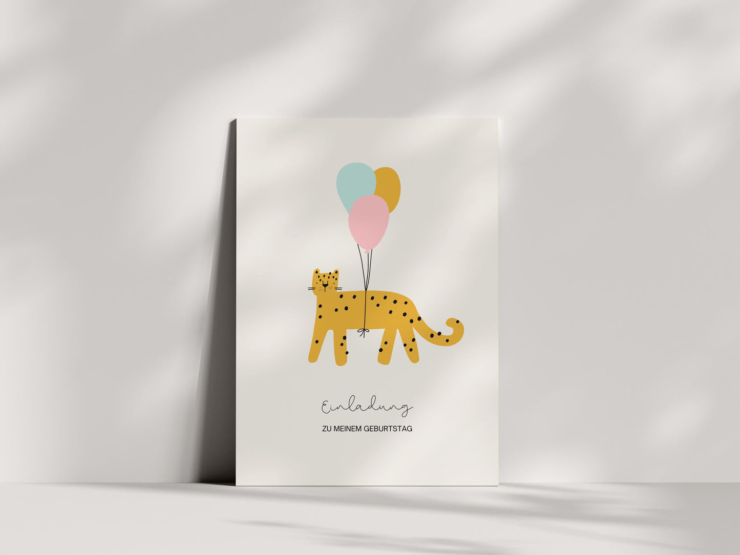 Einladungskarten Kindergeburtstag | Gepard