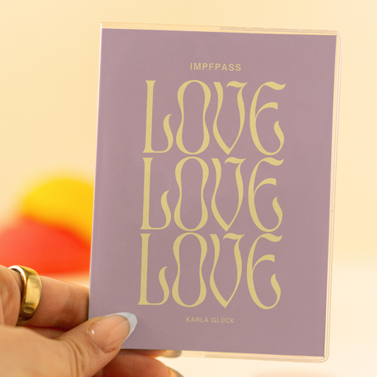 Impfpasshülle Love