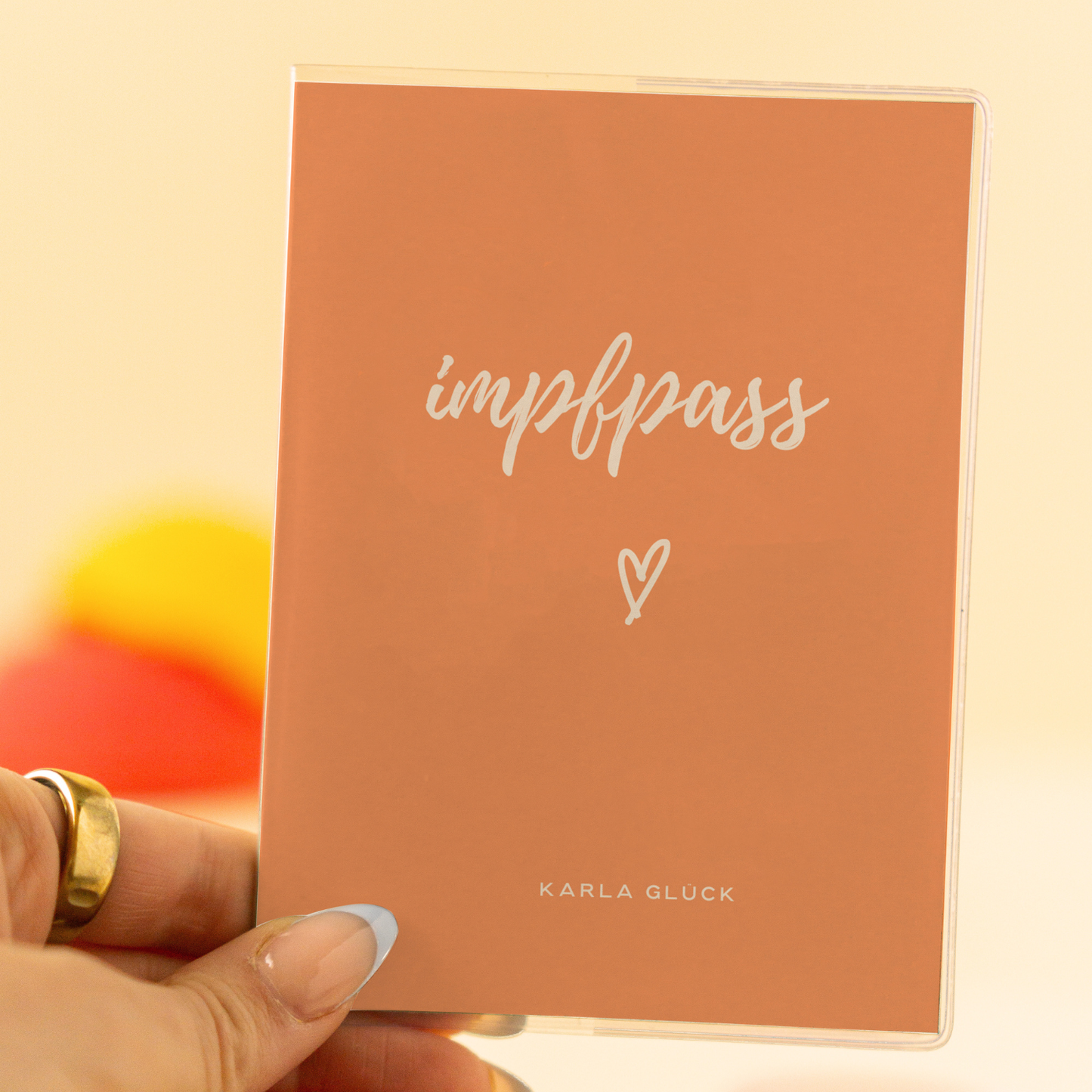 Impfpasshülle Making