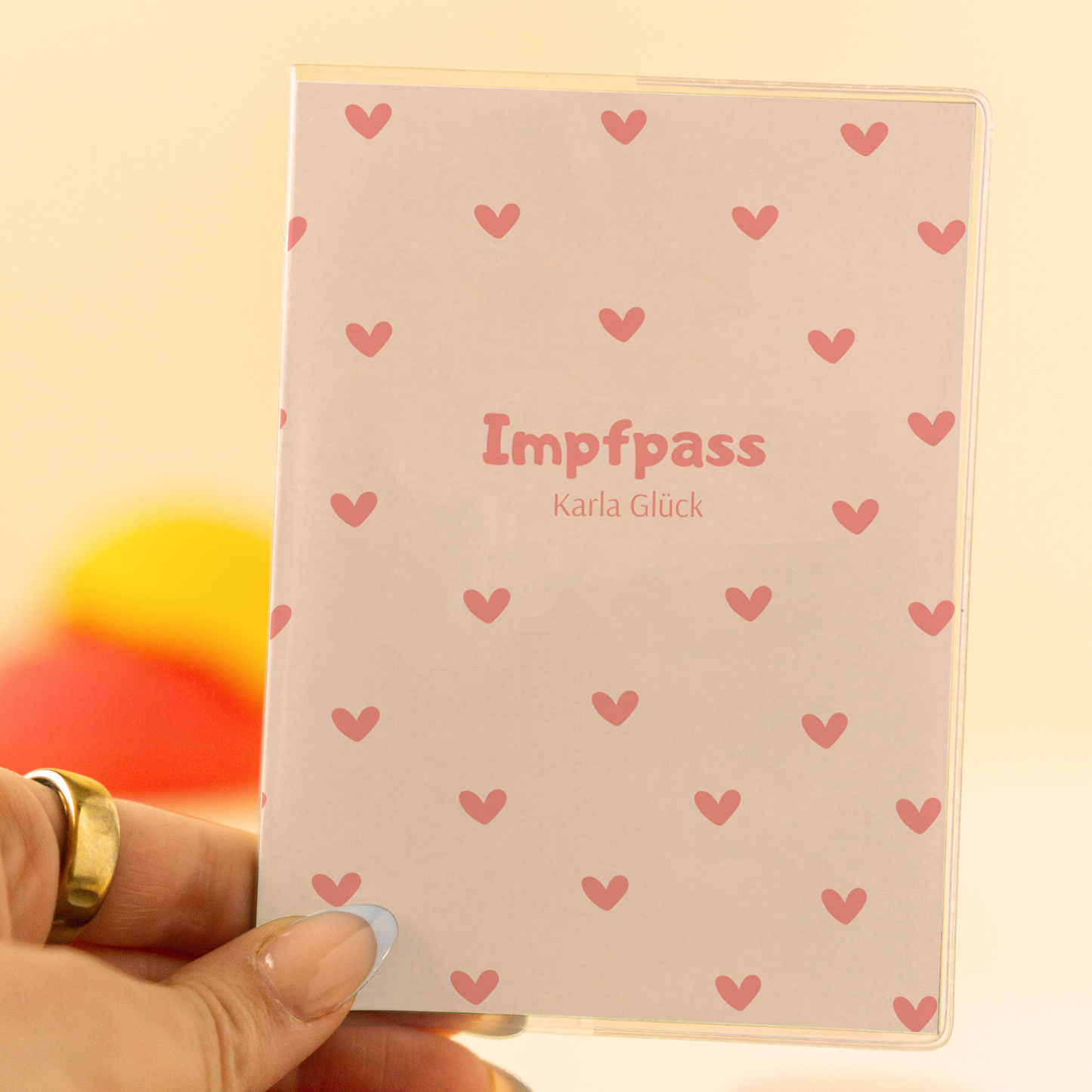 Impfpasshülle Herzchen