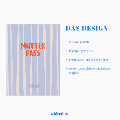 Mutterpasshülle Streifen