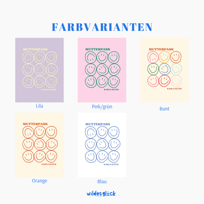 Mutterpasshülle Smiley