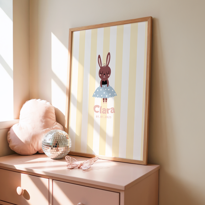 Kinderposter Name Ballerina