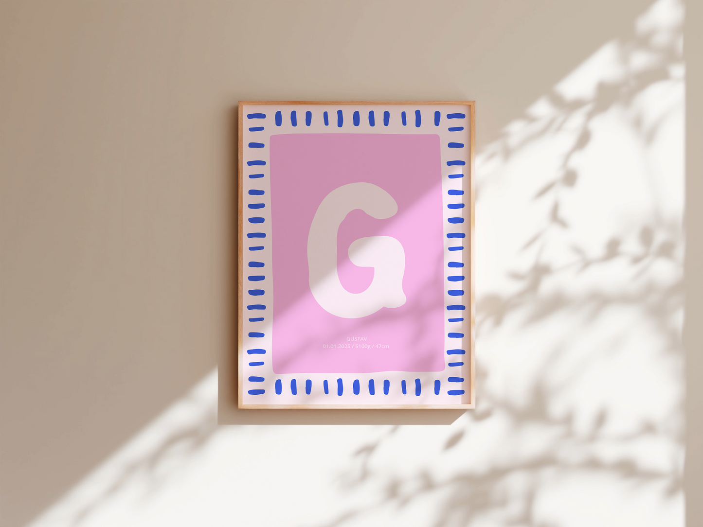 Poster Buchstabe Personalisiert