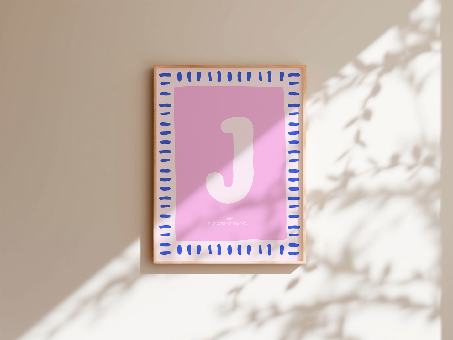 Poster Buchstabe Personalisiert