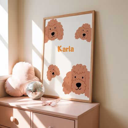 Kinderposter Name Hunde