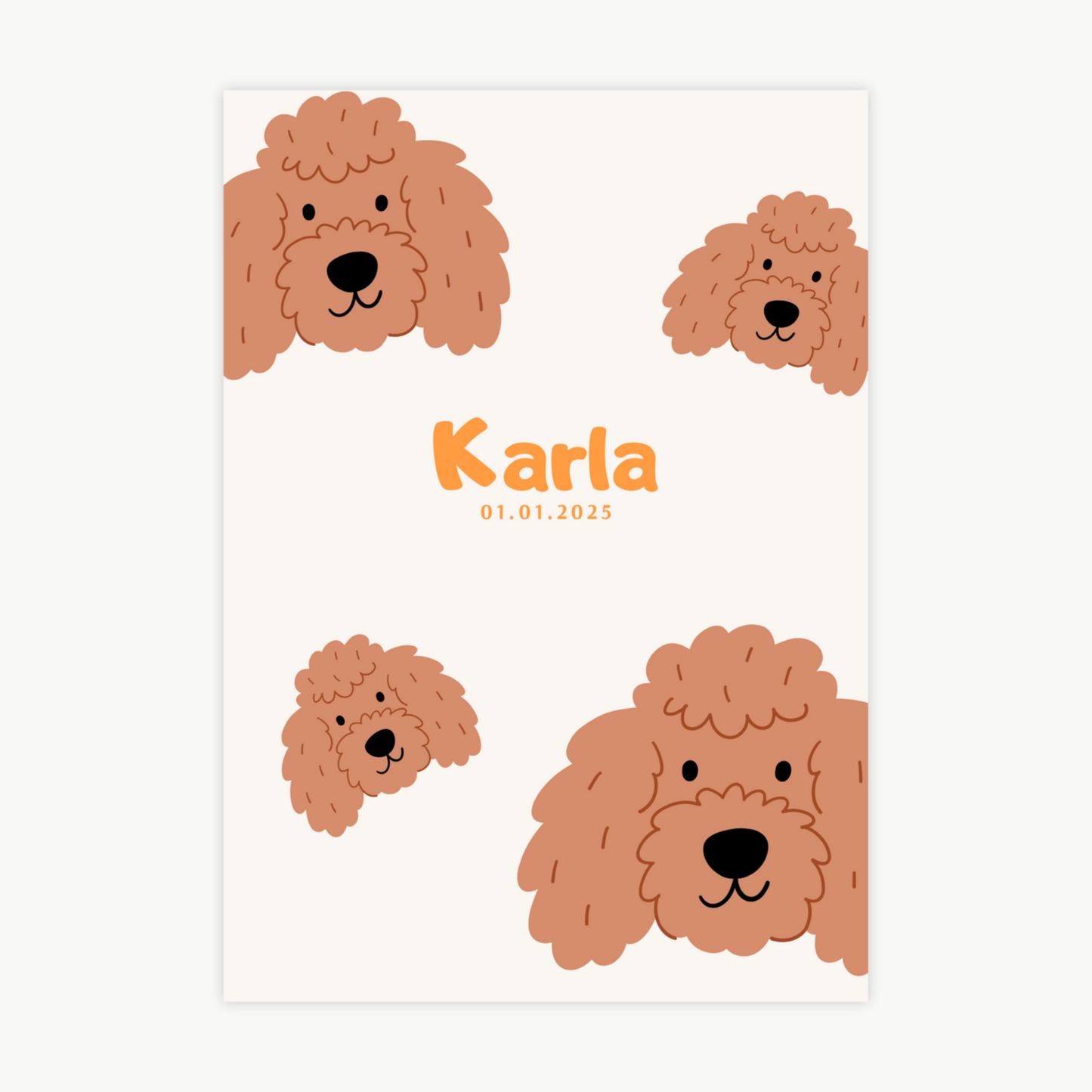 Kinderposter Name Hunde