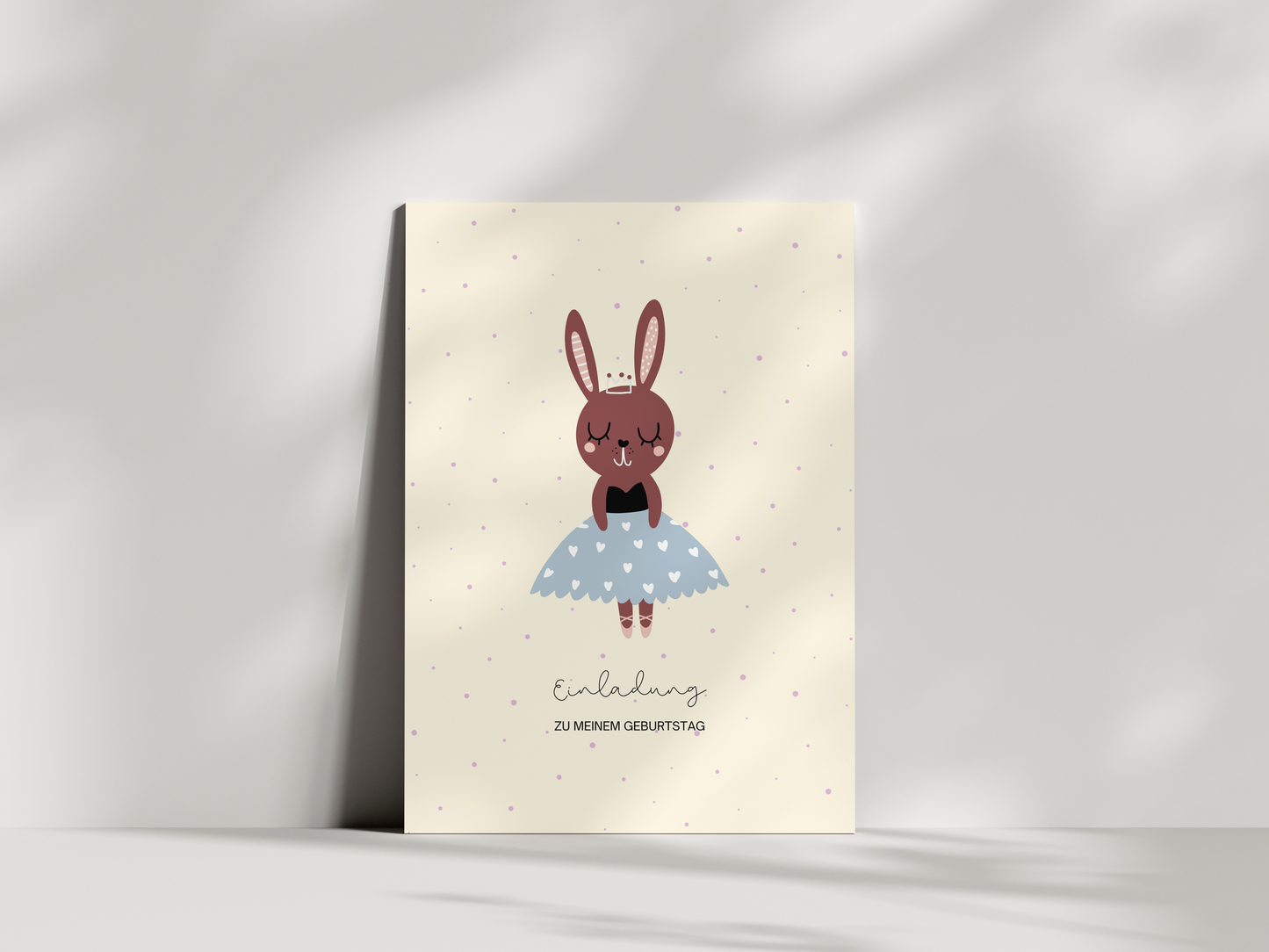 Einladungskarten Kindergeburtstag | Ballerina