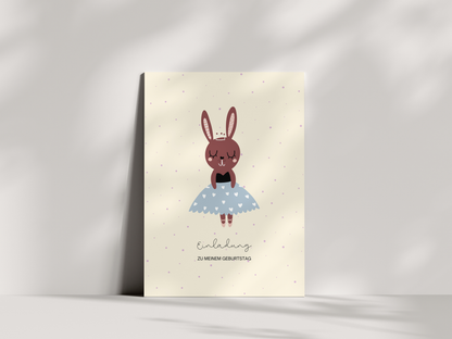 Einladungskarten Kindergeburtstag | Ballerina