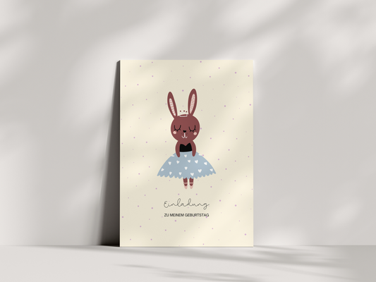 Einladungskarten Kindergeburtstag | Ballerina