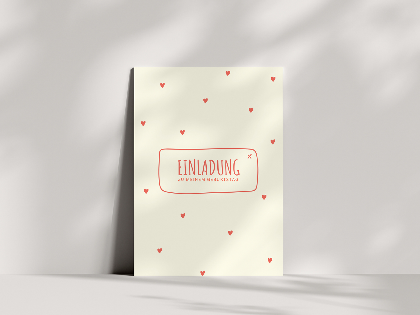 Einladungskarten Kindergeburtstag | Herzen