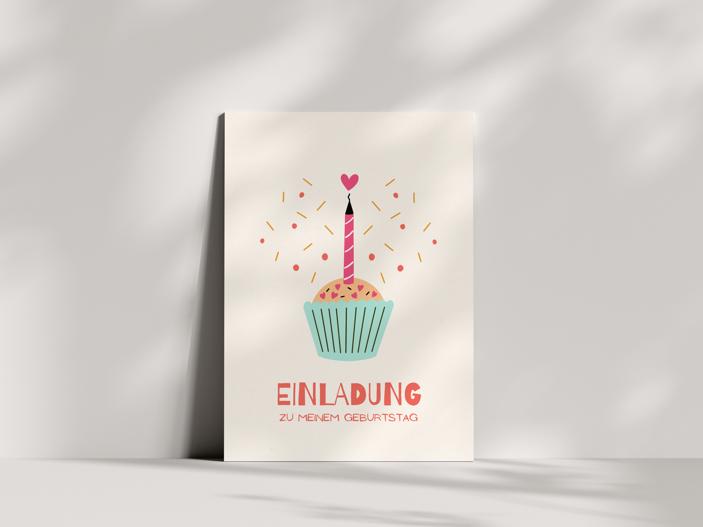 Einladungskarten Kindergeburtstag | Muffin