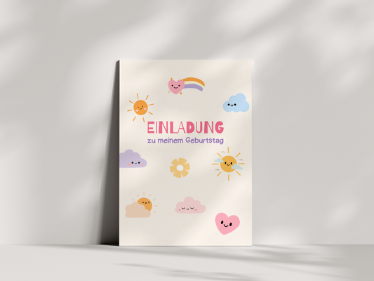Einladungskarten Kindergeburtstag | Colorful