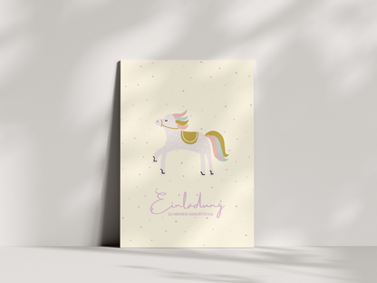 Einladungskarten Kindergeburtstag | Pferd