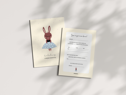Einladungskarten Kindergeburtstag | Ballerina