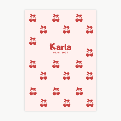 Kinderposter Name Kirschen