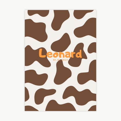 Kinderposter Name Kuh