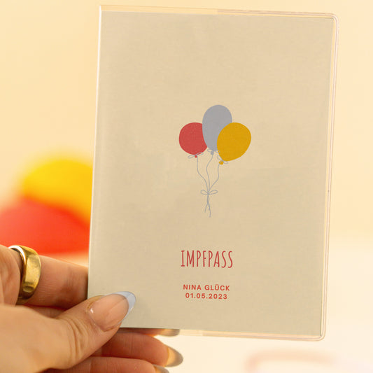 Impfpasshülle Ballons