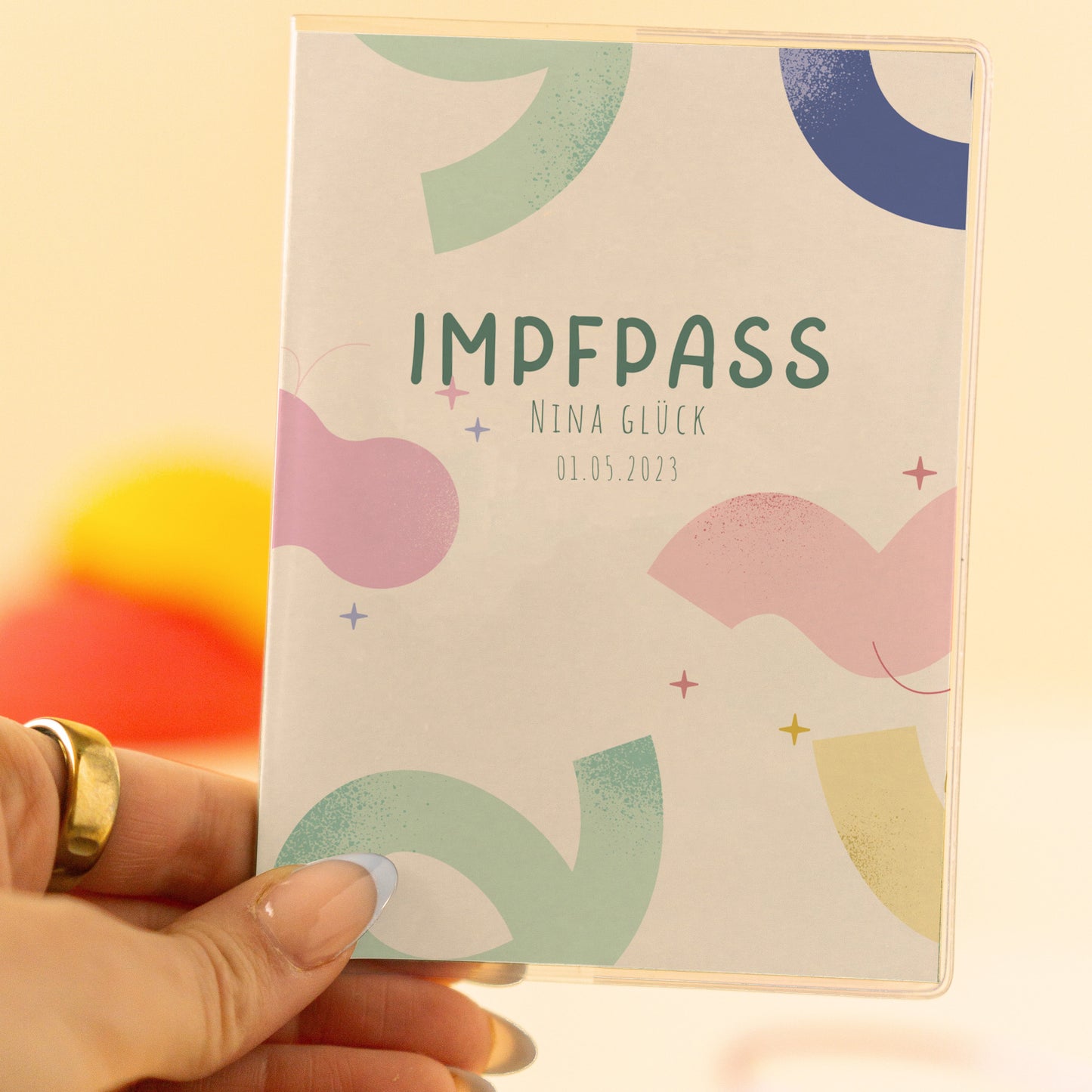 Impfpasshülle Bunt