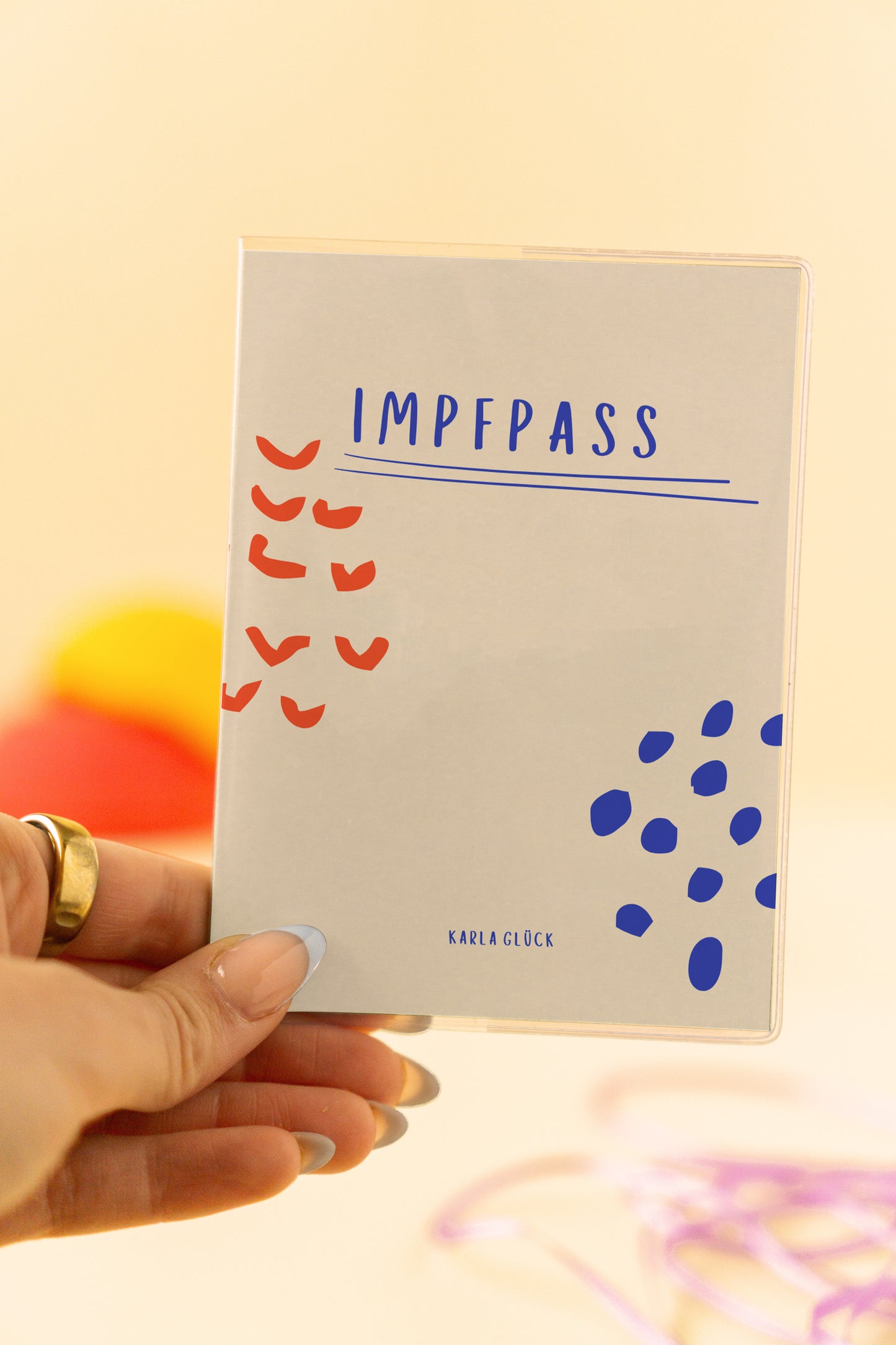 Impfpasshülle Punkte