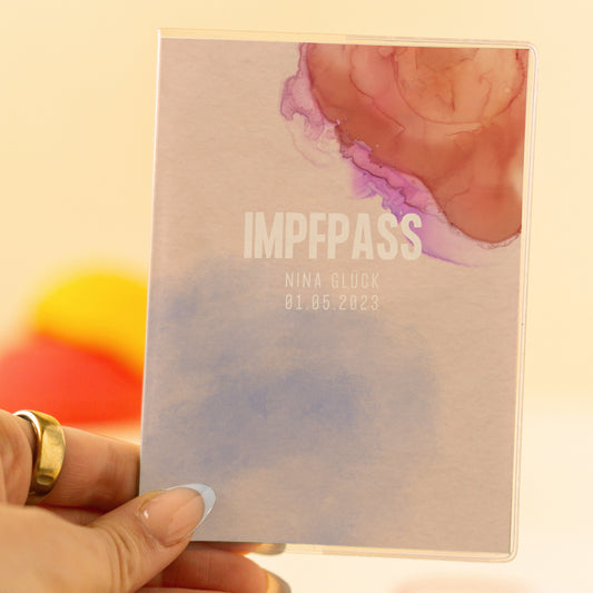 Impfpasshülle Aquarell