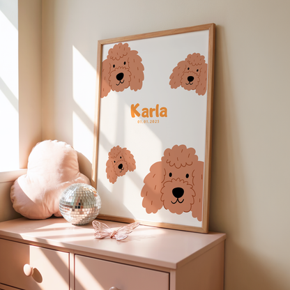 Kinderposter Name Hunde