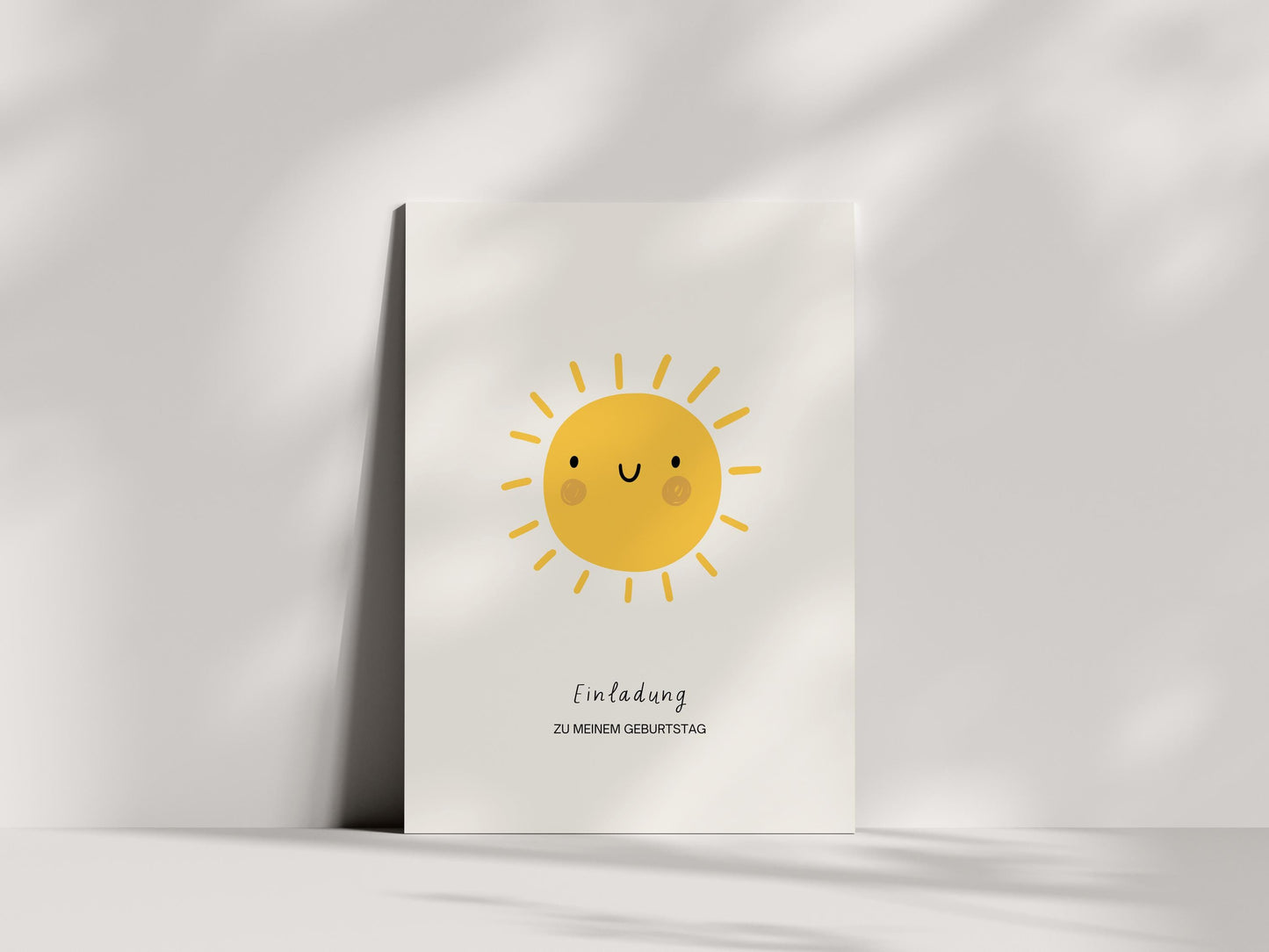 Einladungskarten Kindergeburtstag | Sonne